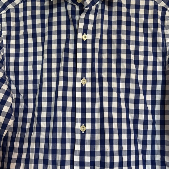 Banana Republic blue and white long sleeve button down shirt size small - Picture 3 of 8
